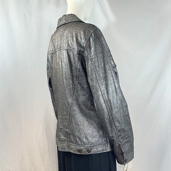 Dark Silver Metallic Jacket | Chico's - Picture 5 of 7